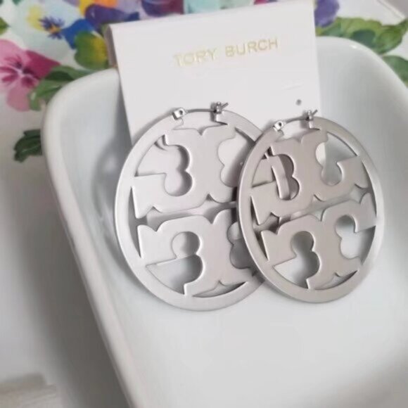 Tory Burch Silver hoop earrings